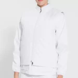 화이트 조끼단품 남성 여성 위생복 누빔 겨울 보온 방한 작업복상의 식복 상의 식회사 공장 방수 방풍