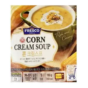 오뚜기 콘크림스프 180g X4 스위트과 크림의 조화간편식품 간편조리식 즉석조리 맛있는 아침식사 간편 간편