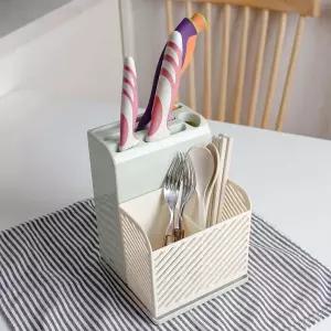 물빠짐 칼꽂이 보관함 블럭 수저통 다기능 수납빠짐통 빠짐 가정용 분리형 함받이 싱크대 주방 받이 빠짐함