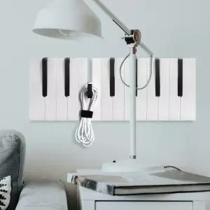 피아노 건반 후크 블랙 M인테리어 벽후크 벽훅 디자인훅 데코 걸이 행거 다용도 예쁜