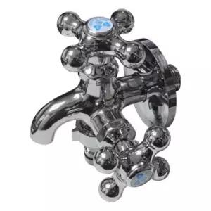 두갈래 수도꼭지 수전 호스연결구 가정용수도 발코니 교체형 마당 정원 배관공구 용품 욕실 베란다