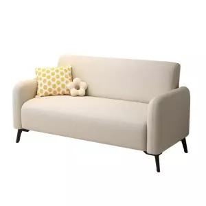 3인용 소파 코너형 원형 폭좁은소파 아이보리 미니 매장쇼파