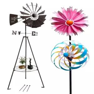 바람개비 화단 장식 테라스 옥상 야외 해바라기 가드닝