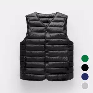 깔끔 이너 남성 패딩조끼 URD-155겨울 경량 남자