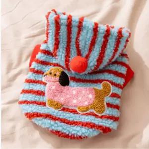 강아지 후리스 뽀글이 중형견 강아지옷 닥스훈트 보스턴테리어 겨울 드티 뽀이