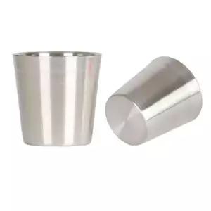 스텐 물컵 이중 물잔 업소용 콜드컵 무광 200ml 다용도 컵