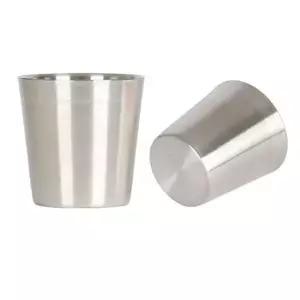 스텐 물컵 이중 물잔 업소용 콜드컵 무광 200ml 다용도 컵