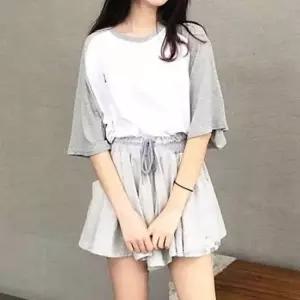 여자 츄리닝 세트 치마바지 라운드티 데일리 캐주얼여름 트레이닝 운동복 헬스 홈웨어 반팔웨어 여성