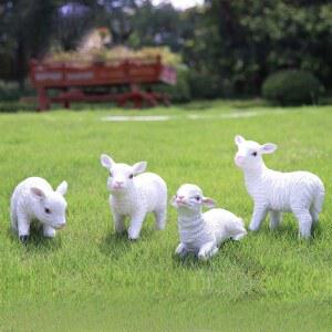 양 조각 장식 정원 선물 공예 가든 인테리어 귀여운 동물 카페