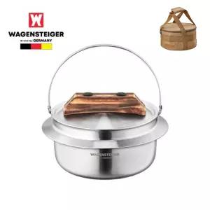 바겐슈타이거 캠핑 통3중 IH 스텐 가마솥 칼드런 16cm(2-3인용)(가방포함)