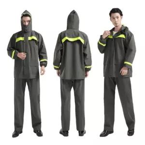 PVC 방수 작업용 상하의 비옷라이더우비 세트 우의점퍼 배달