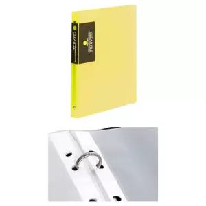 O링 바인더형 클리어파일 3개투명홀더 화일 파일철 화일케이스 학생화일 프린트정리 형화일