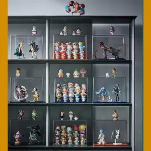 빅사이즈 피규어정리함 보관함 케이스 장식장 전시함어 투명 진열 3칸 칸막이아크릴수납함 방수함 진열함