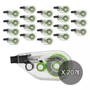 바르네)미니 수정테이프(BCT-1158S 4.2mmx5M)-갑(20개입)액 화이트 용품 테이프 학생 학생용 용테이프 수험
