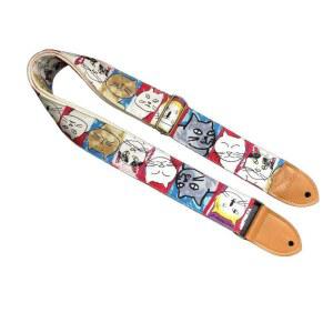 기타 스트랩 통기타 일렉 고양이 베이스 펑크스타일 어깨끈