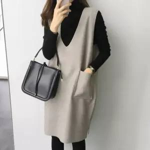 롱베스트 목티 세트베스크 조끼 원피스