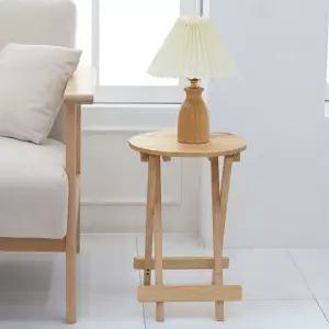 원목 접이식 테이블 대테이블 가정용 소파 장식 쇼파 사이드 거실 다용도
