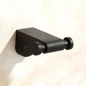 무광 블랙 데코 옷걸이욕실 화장실 장식용 인테리어 행거 벽고정 타일 소품