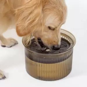 밍글펫 초대형 먼지쌓임방지 반자동 물그릇 3L강아지 대형견 글펫 플로팅 높이조절 급수기