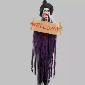 VPWM 할로윈대형장식 웰컴해골마녀 파티용품 연출