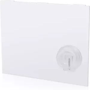 RV 스크린 도어 슬라이더 패널 239061 조립 없음 푸시다운 노브 오프너 포함 - 흰색