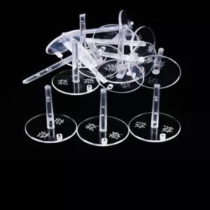 받침대 투명 케익 케이크 고정핀