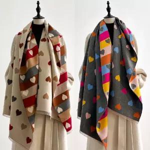 (하트) 프리미엄 캐시미어 롱 머플러 목도리 가을 겨울 숄 스카프 케시 개시 엄마선물 선물용