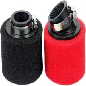 제더리 2 PCS 모터사이클 에어 필터 팔꿈치 스트레이트 스펀지 수리 교체용 변환 액세서리 대부분의