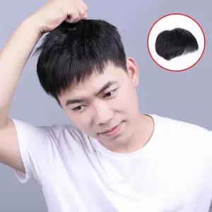 자연스럽고 풍성한 스타일 네추럴 윗머리 가발감쪽이 머리띠 남자정수리 여자 부분 인모 긴머리 엄마 앞머