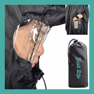 판초우비 등산용 우의 아웃도어 배달 비옷캠핑용 자전거 오토바이 골프 남성 여성 낚시 방수포