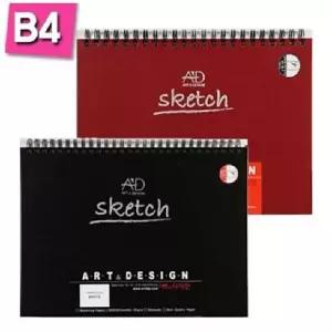 아트앤 S1026 검정 양장 스케치북 B4 튜닝 80장미술 전문가 화방용품 문구 그림 전문가용 준비물
