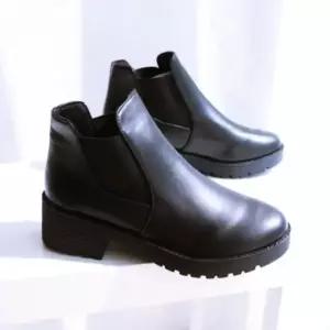 첼시 앵글부츠 낮은굽 워커 패션 슈즈 여성화 캐주얼화 여성 발편한플랫 3W9624FC20