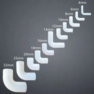 실리콘 팔꿈치 수리 하드 튜브 소프트 커넥터 직각 고무 커플 파이프 물고기 탱크 관개 정원