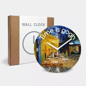 빈센트 반 고흐 무소음 캔버스 벽시계민속화선물 한국화 전통공예 아이방 거실인테리어 걸이 인테리어 외국