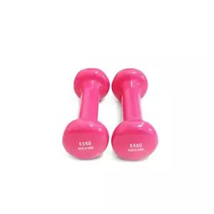 모든 PVC 핑크미용아령 1kg 0.5kg x 2덤벨 헬스 스포츠 운동기구 도구 웨이트 근력 다용도