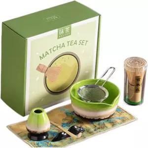 말차 7종 세트 일본 차 다도 차원 백본차 거품기 국자 가루 녹색