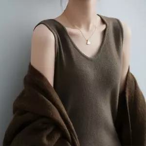 F006963_겨울 나시원피스 민소매롱 H라인 슬림드레스뷔스티에 미디 드레스 레이어드 연말룩 파룩 니트 모직