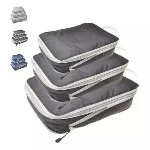 여행 압축 수납파우치 3종세트 캠핑 정리백 가방수납 보관치 의류 수납팩 보조 소품백 캐리어치 파우치 치