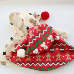 코코아허니 산타 망토선물용강아지 외투 애견 반려 개망토 후드목도리 성탄절 예쁜