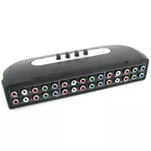 Coms 콤포넌트 오디오 수동 선택기 4:2 (넌 2RCA)네워크주변기기 PC용품 네워크장비 컴퓨터 전자제품분배기