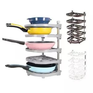 파스텔 5단 후라이팬 냄비정리대 주방정리 공간활용