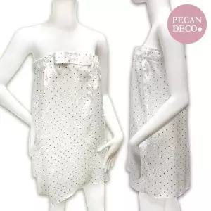 피칸데코 골프 샤워가운 도트 화이트 단품_10575868_588832