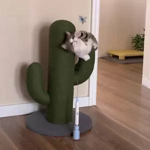 선인장스크래쳐 나무 인테리어 놀이터 기둥형