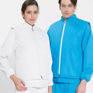 2색 1개 조끼단품 남성 여성 위생복 누빔 겨울 보온 방한 작업복 식복 상의 식회사 공장 방수 방풍