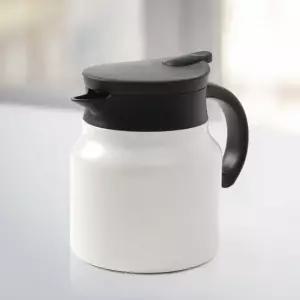 티웨어 이중진공 보온주전자(750ml) (화이트)포트 티폿 워터저그 가정용 용냉 차망 온도표시 보냉