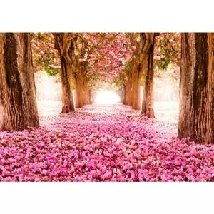 1000피스 목재 직소퍼즐 핑크 꽃나무 가로수길 우드 우드판 장식 취미용 키덜트 선물용 장식용