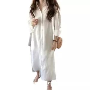 빛채운 롱 니 넥가디건 바람 자외선차단 칼라 여성가디건 셔츠 OPH3