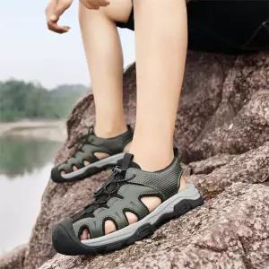 샤오원샵 남친 캐주얼 여름 아웃도어 스포츠 샌들 비치 키작남 통기성 슈즈 꾹2