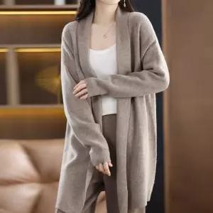 노버튼 베이직 숄 가디건 간절기아우터 가을옷 루즈핏아 간우 여성의류 춘추 카디건 무지 넥가디건 도톰 심