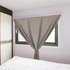 암막 커튼 거실 안방 빛 차단 셀프 가림막 1.5x2m 가리개 커텐 작은창 아이 창문 패브릭 붙이는 나비주름